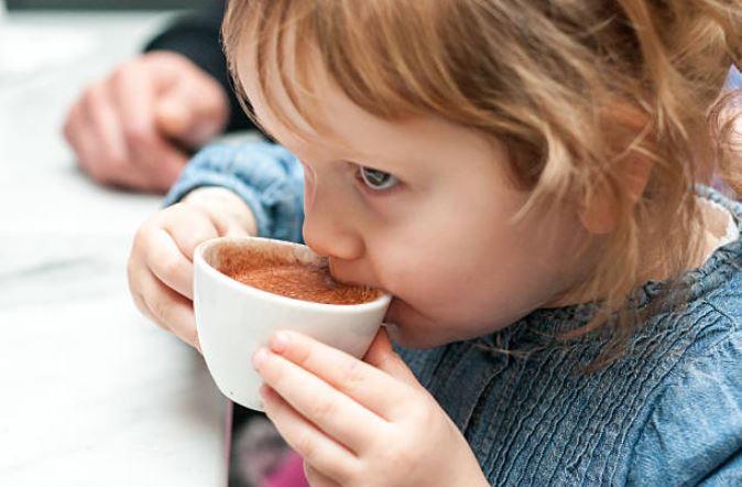 Easy recipe: Babyccino based on goat's milk