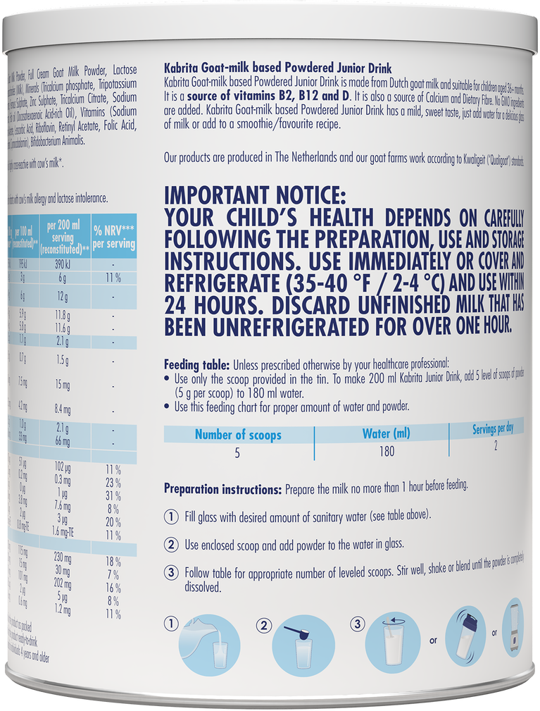 Kabrita Powdered Junior Drink 400g